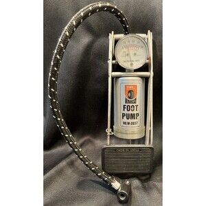 VTG Portable Handy Air Tires Wheel Care Toys Equipment Foot Pump W-2037 w Gauge